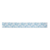 Ice Blue Snowflake Satinband (Vorderseite)