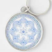 Ice Blue Snowflake Schlüsselanhänger (Vorne)