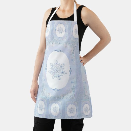 Ice Blue Snowflake Schürze (InSitu)