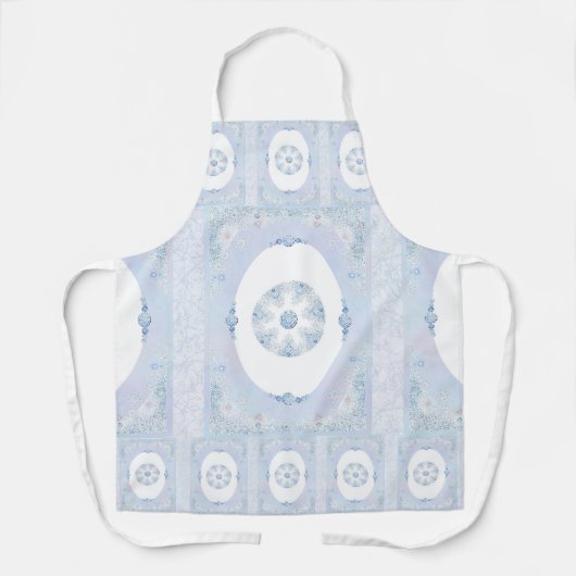 Ice Blue Snowflake Schürze (Vorderseite)