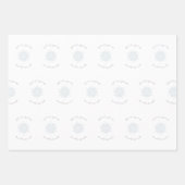 Ice Blue Snowflake Twinkle Twinkle Weihnachtsgesch Geschenkpapier Set (Vorderseite 3)