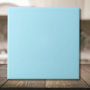 Ice Blue Solid Color Classic elegant Fliese