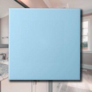 Ice Blue Solid Color   Classic   elegant Fliese
