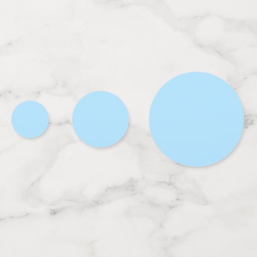 Ice Blue Solid Color | Classic | elegant Konfetti (Rückseiten)