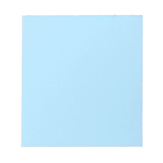 Ice Blue Solid Color | Classic | elegant Notizblock (Vorderseite)