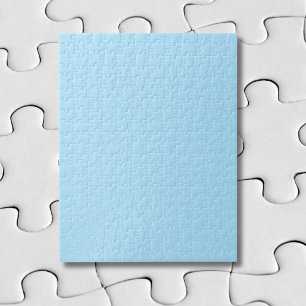 Ice Blue Solid Color Classic elegant Puzzle