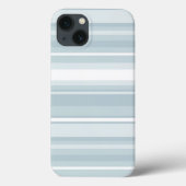 Ice blue stripes Case-Mate iPhone case (Rückseite)