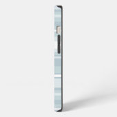 Ice blue stripes Case-Mate iPhone case Hülle (Linke Seite)
