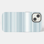 Ice blue stripes Case-Mate iPhone case Hülle (Rückseite (Horizontal))