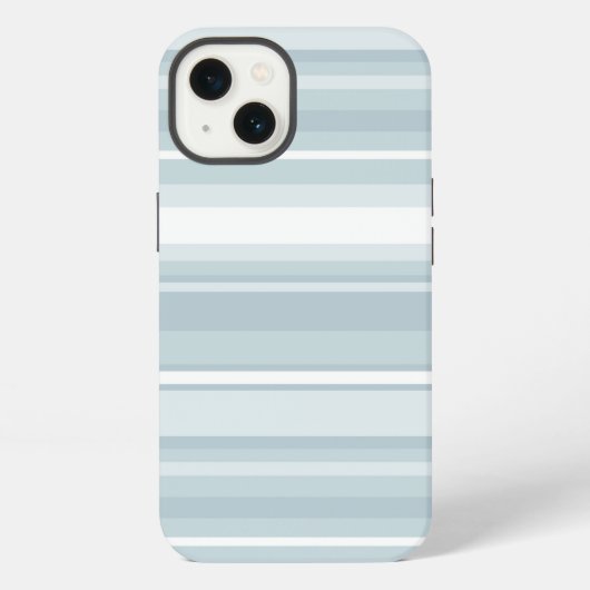 Ice blue stripes Case-Mate iPhone case Hülle (Rückseite)