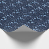 Ice Blue Tree Botanicals Weihnachtsgeschenk Geschenkpapier (Ecke)