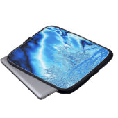 Ice Blue Tree Laptop Tree Laptopschutzhülle (Vorne Knopf)
