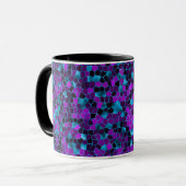Ice Blue und Violet Shatter Tasse (Vorderseite Links)