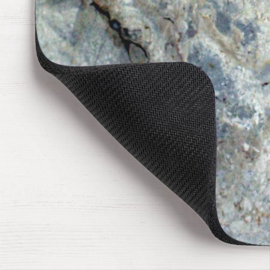 Ice blue white marble stone finish mousepad (Ecke)