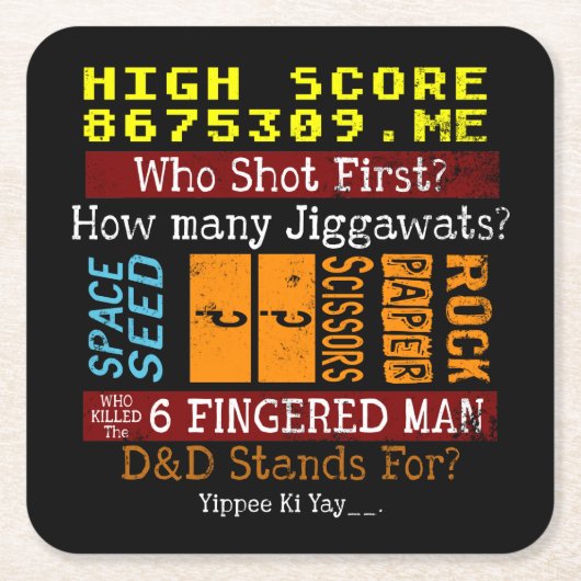 Ice Breaker Trivia Fragen Conversation Starter Rechteckiger Pappuntersetzer (Vorderseite)