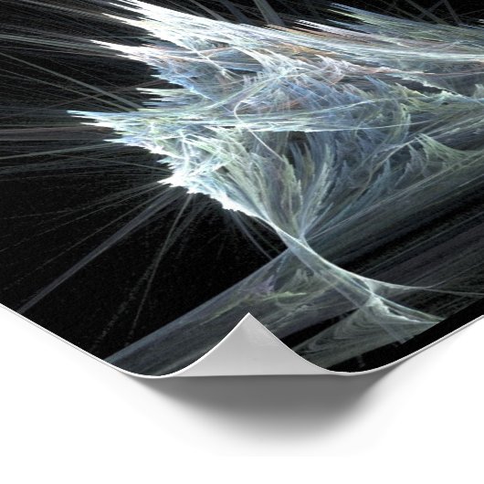 Ice Castle Fraktal by Kitty Ann Poster (Ecke)