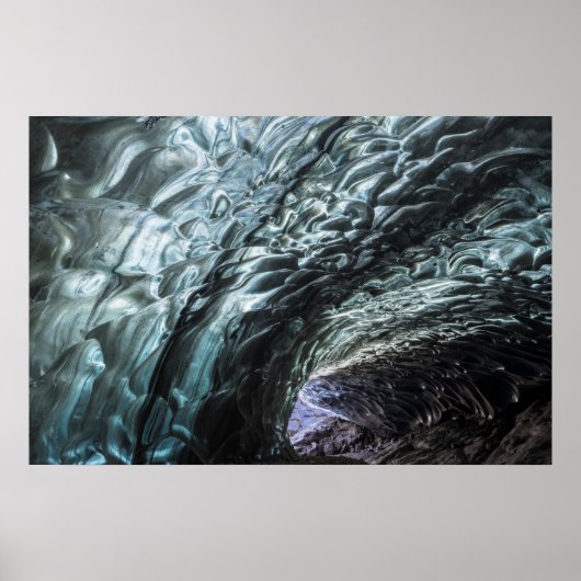 Ice Cave Wall Patterns Poster (Vorne)
