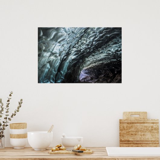 Ice Cave Wall Patterns Poster (Küche)