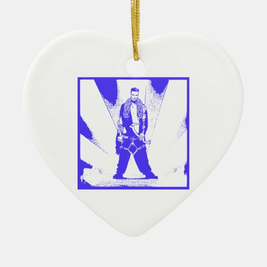 Ice Climb Baby Keramik Ornament (Vorne)