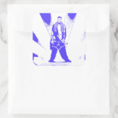 Ice Climb Baby Quadratischer Aufkleber (Tasche)