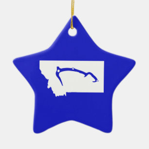 Ice Climb Montana Keramik Ornament