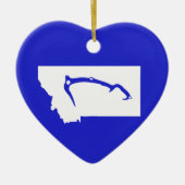 Ice Climb Montana Keramik Ornament (Vorne)