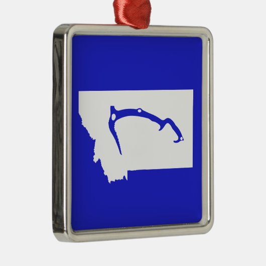 Ice Climb Montana Silbernes Ornament (Rechts)