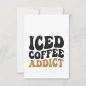Ice Coffee Addict Funny coffein Lover Geschenk Dankeskarte (Vorderseite)