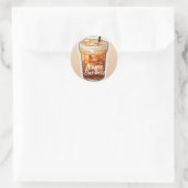 Ice Coffee Shop Café Business Runder Aufkleber (Tasche)