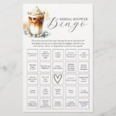 Ice Coffee Theme Brautparty Bingo Flyer (Vorne)