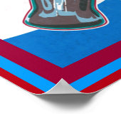 Ice Cold Sodas Vintage Ad Poster (Ecke)