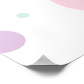 Ice Cream and Cake Three is Sweet 3rd Birthday Poster (Ecke)