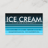 ICE CREAM aqua swatch Visitenkarte (Vorderseite)