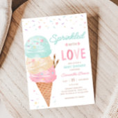 Ice Cream Baby Dusche Einladung