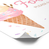 Ice Cream Baby Dusche Poster (Ecke)