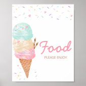 Ice Cream Baby Dusche Poster (Vorne)