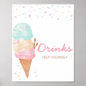 Ice Cream Baby Duschgetränke Poster (Vorne)