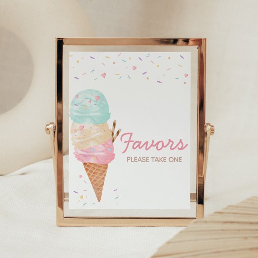Ice Cream Baby Duwer Favorits Poster