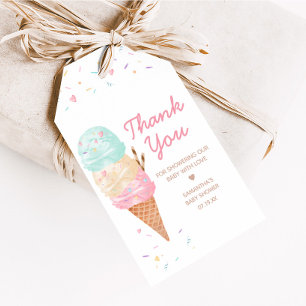 Ice Cream Baby Duwer Fevor Tags Geschenkanhänger