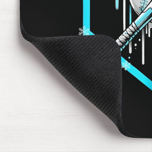 Ice Cream Baseball Drip Home Plate Bats Cool For B Mousepad (Ecke)