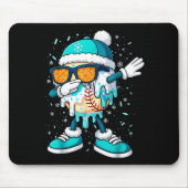 Ice Cream Baseball Drip Home Plate Bats Cool For B Mousepad (Vorne)