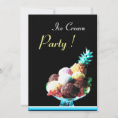 ICE CREAM BIRTHDAY PARTY 2 EINLADUNG (Vorderseite)