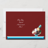 ICE CREAM BIRTHDAY PARTY 2, rot Einladung (Rückseite)