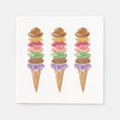 Ice Cream Birthday Serviette (Vorderseite)