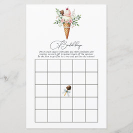 Ice Cream Brautparty Bingo Game