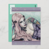 Ice Cream bubblegoth Tattoos Girl Pastellfarben Po Postkarte (Vorne/Hinten)