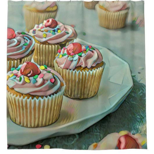 Ice cream cake duschvorhang (Vorderseite)