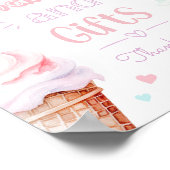 Ice cream Cards and gifts birthday pastel Poster (Ecke)