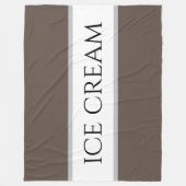 ICE CREAM Chocolate Brown Vanilla Fleecedecke (Vorderseite)