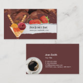 Ice Cream & Chocolate Dessert Business Card Visitenkarte (Vorne/Hinten)